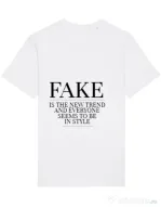 Tricou STANLEY STELLA barbat Fake is the new trend Alb