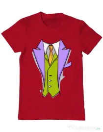 Tricou ADLER barbat Gentleman suit Rosu