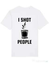 Tricou STANLEY STELLA barbat I shot people Alb