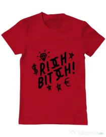 Tricou ADLER barbat Rich bitch Rosu