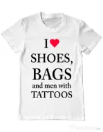 Tricou ADLER barbat I love shoes Alb