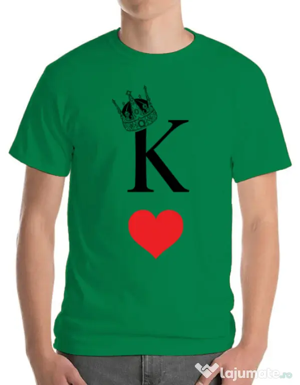Tricou ADLER barbat Fancy King Verde mediu