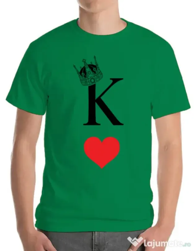 Tricou ADLER barbat Fancy King Verde mediu