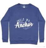 Bluza ADLER barbat He s my anchor Albastru melanj