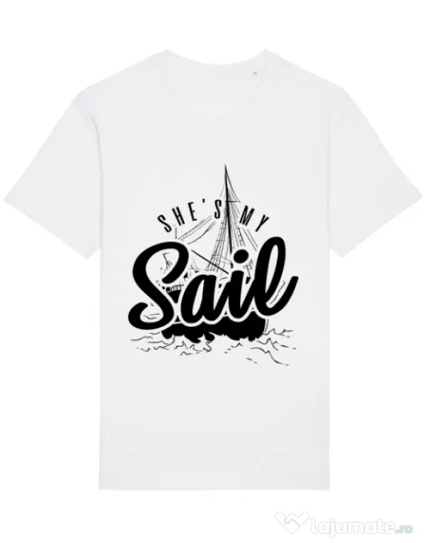 Tricou STANLEY STELLA barbat She s my sail Alb