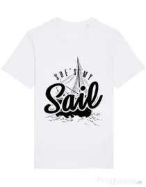 Tricou STANLEY STELLA barbat She s my sail Alb