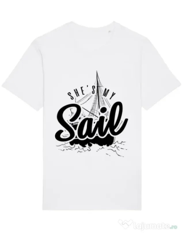 Tricou STANLEY STELLA barbat She s my sail Alb