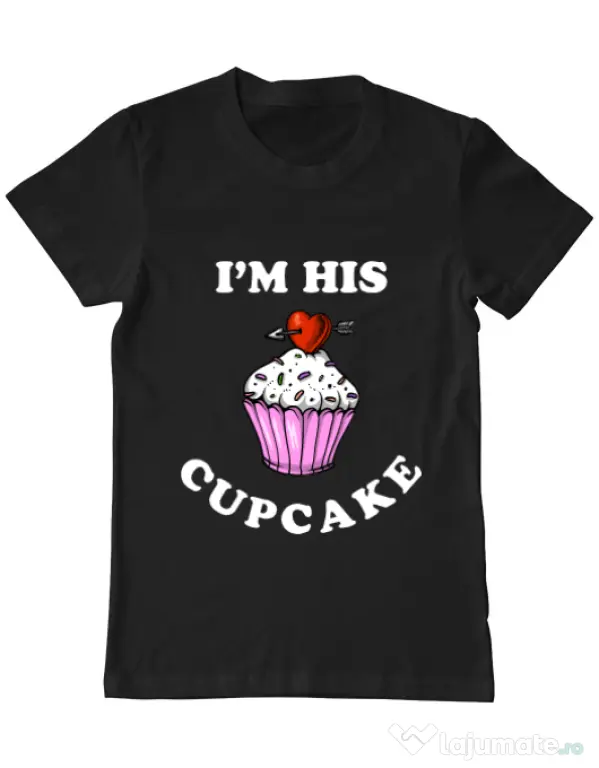 Tricou ADLER barbat His cupcake Negru