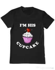 Tricou ADLER barbat His cupcake Negru