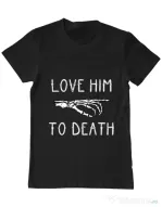Tricou ADLER barbat Love him to death Negru