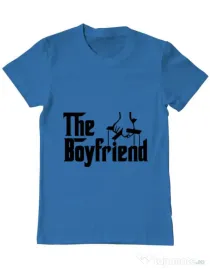 Tricou ADLER barbat The boyfriend Albastru azuriu