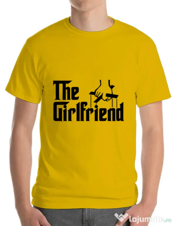 Tricou ADLER barbat The girlfriend Galben