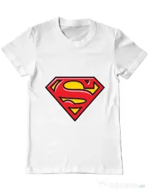 Tricou ADLER barbat Superman Alb