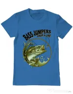 Tricou ADLER barbat Bass jumpers drop a line Albastru azuriu