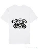Tricou STANLEY STELLA barbat Caferacer Alb