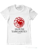 Tricou ADLER barbat House Targaryen Alb