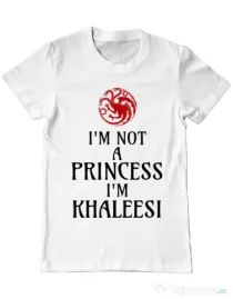 Tricou ADLER barbat I'm Khaleesi Alb