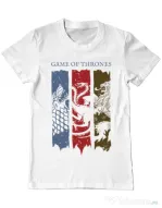 Tricou ADLER barbat Game of Thrones Alb