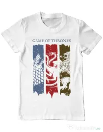 Tricou ADLER barbat Game of Thrones Alb