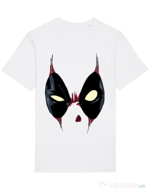 Tricou STANLEY STELLA barbat Deadpool mask Alb