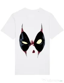 Tricou STANLEY STELLA barbat Deadpool mask Alb