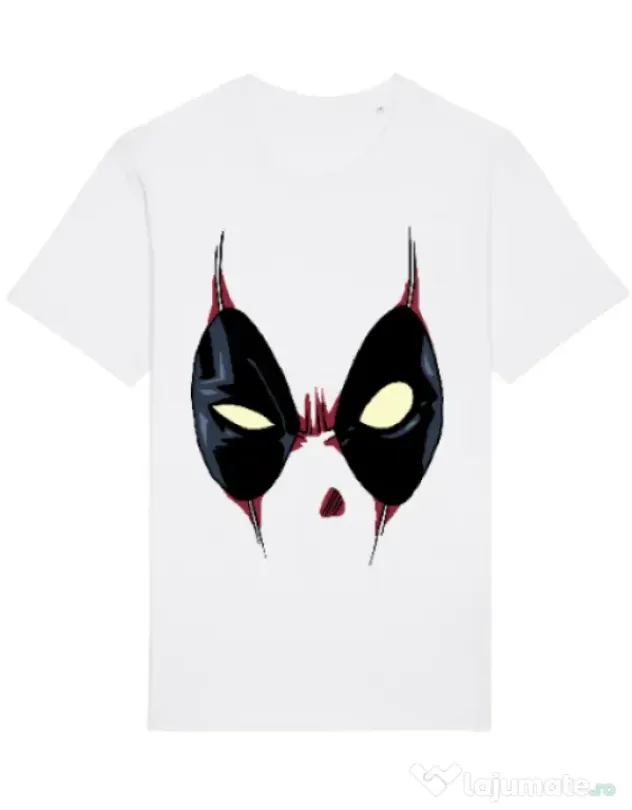 Tricou STANLEY STELLA barbat Deadpool mask Alb