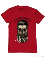 Tricou ADLER barbat Great beard Rosu