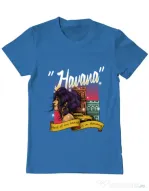 Tricou ADLER barbat Havana Albastru azuriu