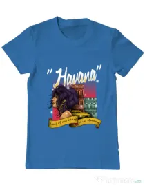 Tricou ADLER barbat Havana Albastru azuriu