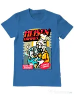 Tricou ADLER barbat Heisen krispies Albastru azuriu