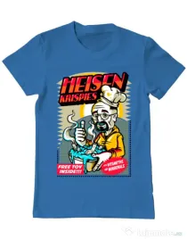 Tricou ADLER barbat Heisen krispies Albastru azuriu