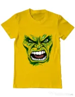 Tricou ADLER barbat Hulk mask Galben