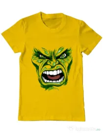 Tricou ADLER barbat Hulk mask Galben