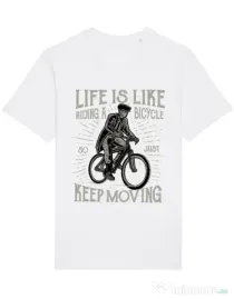 Tricou STANLEY STELLA barbat Keep moving Alb