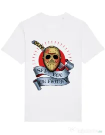 Tricou STANLEY STELLA barbat See you on friday Alb