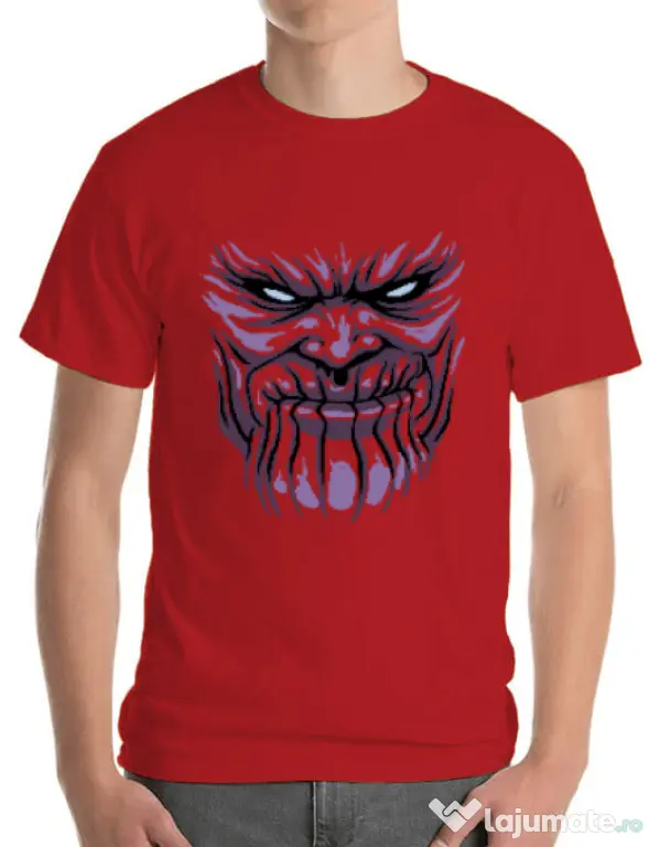 Tricou ADLER barbat Thanos mask Rosu