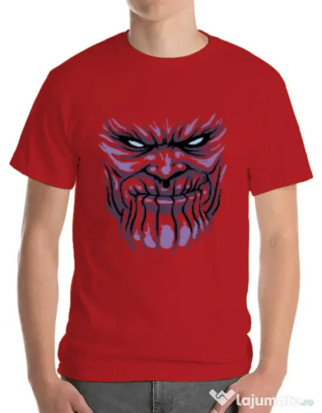 Tricou ADLER barbat Thanos mask Rosu