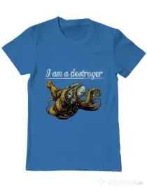 Tricou ADLER barbat Destroyer Albastru azuriu