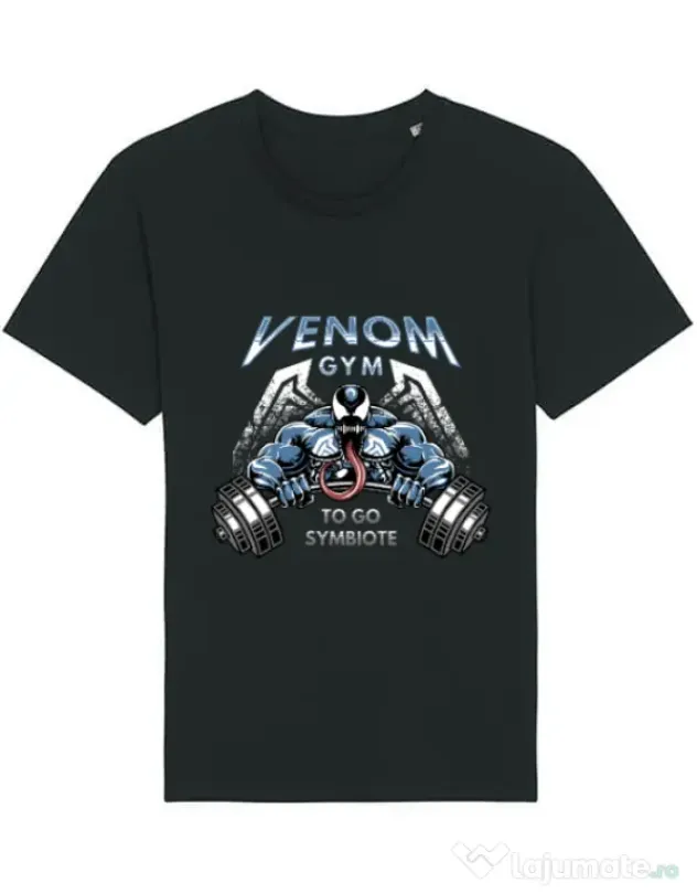 Tricou STANLEY STELLA barbat Venom gym Negru