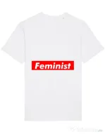 Tricou STANLEY STELLA barbat Feminist Alb