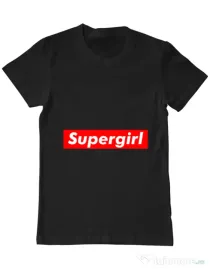 Tricou ADLER barbat Supergirl Negru