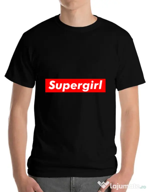 Tricou ADLER barbat Supergirl Negru