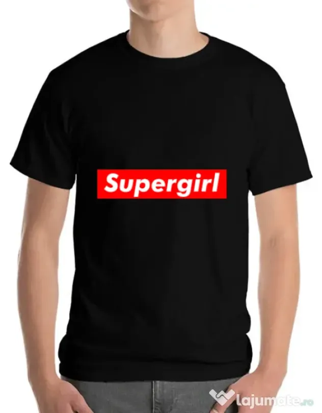 Tricou ADLER barbat Supergirl Negru