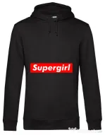 Hoodie barbat cu gluga Supergirl Negru