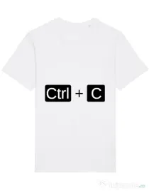 Tricou STANLEY STELLA barbat Ctrl Copy Alb