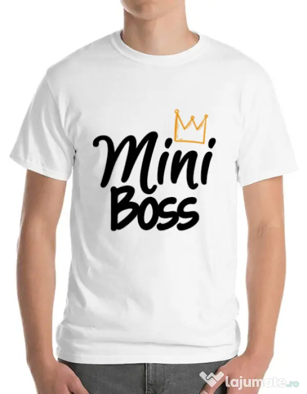 Tricou ADLER barbat Mini boss Alb