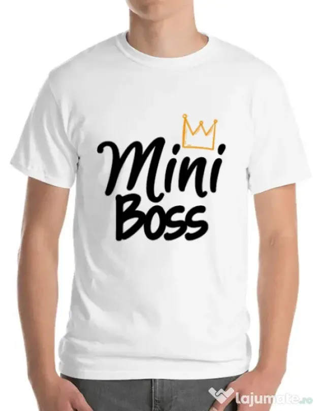 Tricou ADLER barbat Mini boss Alb