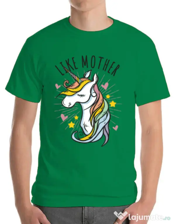 Tricou ADLER barbat Like mother Verde mediu