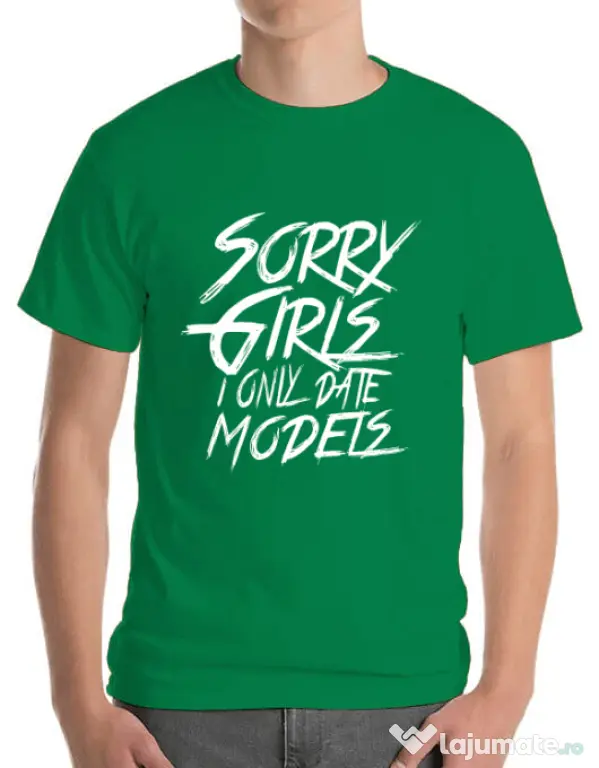 Tricou ADLER barbat Sorry girls Verde mediu