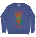 Bluza ADLER barbat Teddy bear Albastru melanj